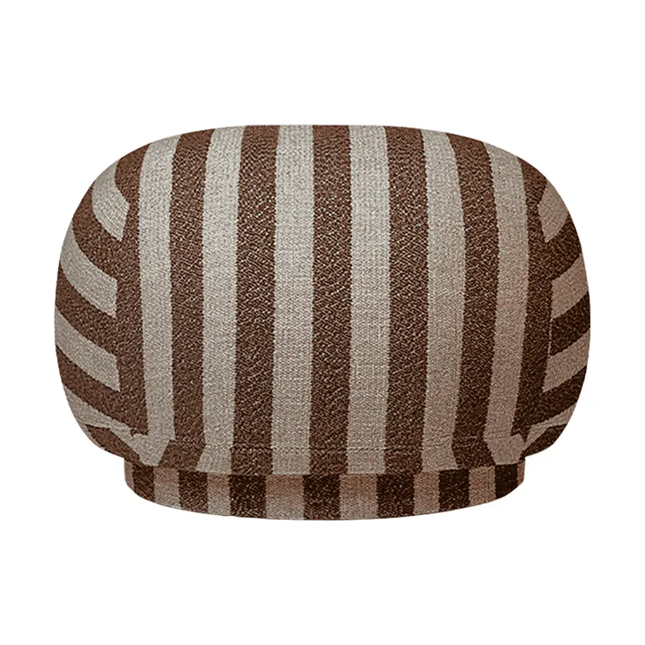 Rico pouf sit pouf - Louisiana, Sand-chocolate - Ferm Living