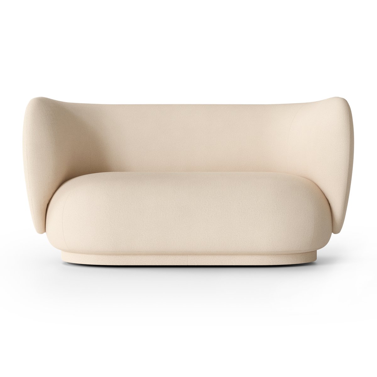 Ferm Living Rico sofa 2-seat Brushed off white | Scandinavian Design | Sofas | White