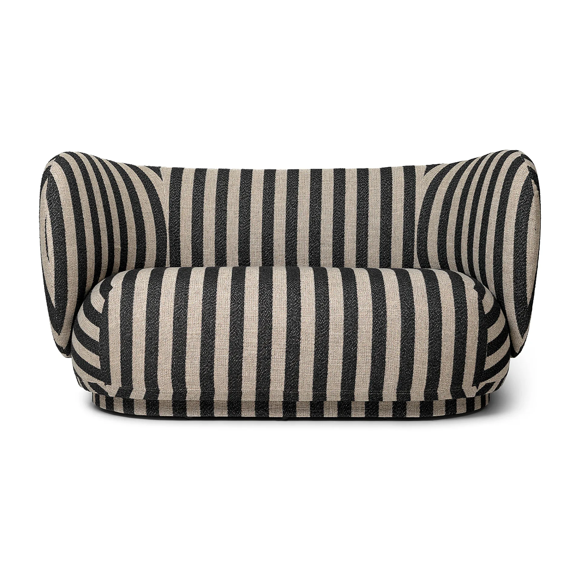 Rico sofa 2-seat, Louisiana sand black Ferm Living