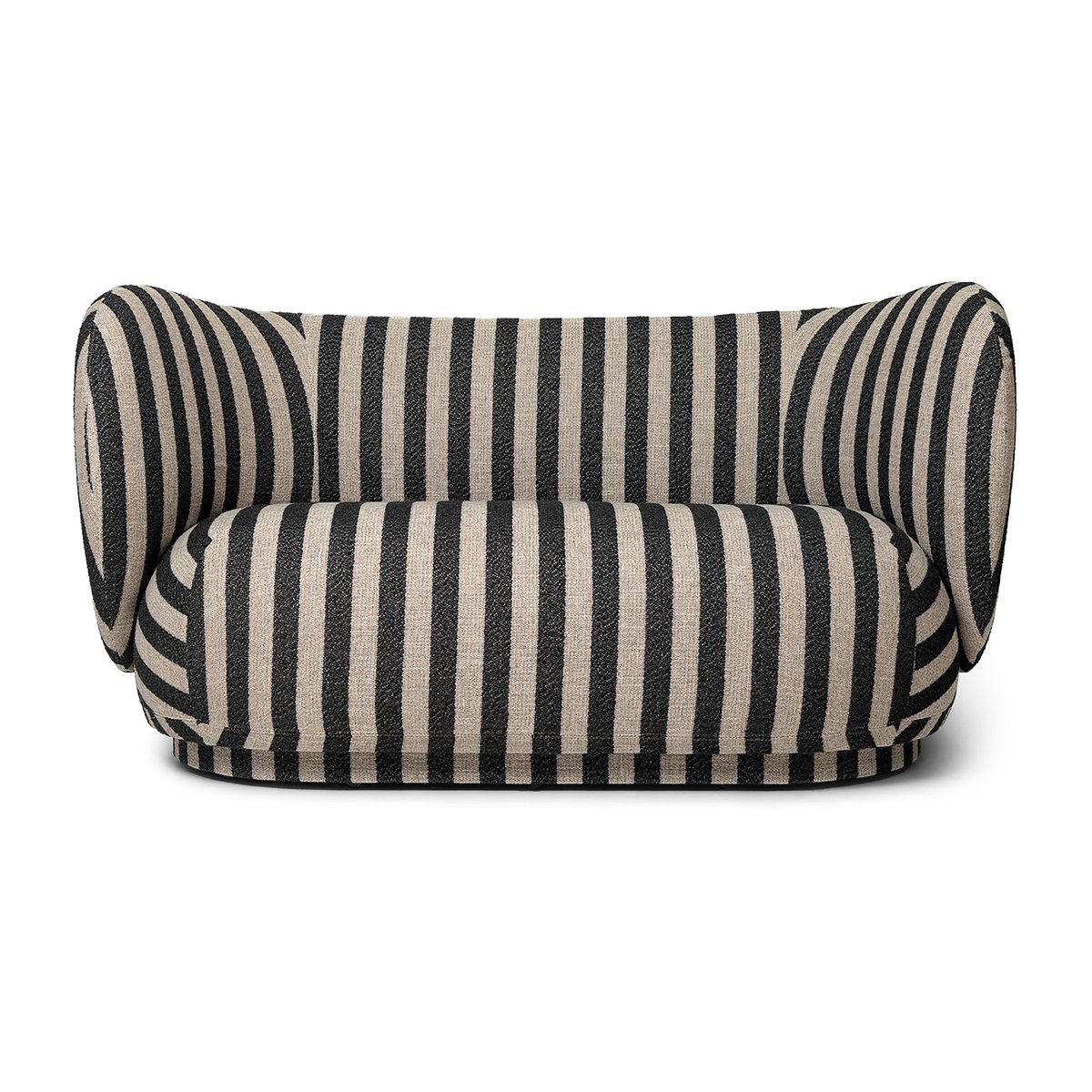 Ferm Living Rico sofa 2-seat Louisiana sand black