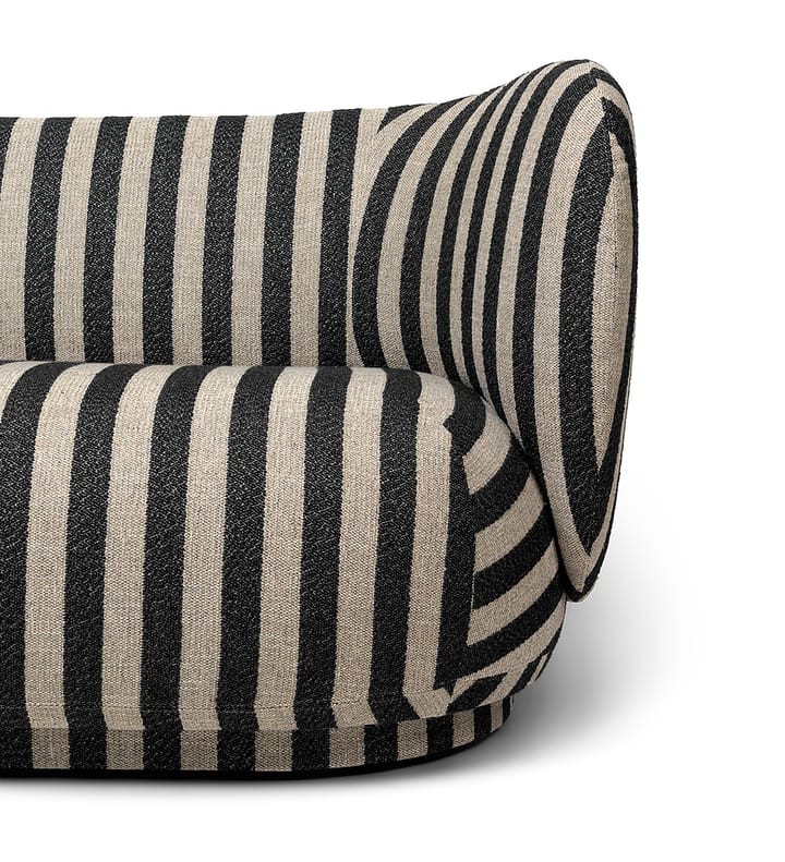 Rico sofa 2-seat - Louisiana sand black - ferm LIVING