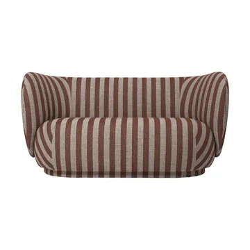 Rico sofa 2-seat - Louisiana, Sand-chocolate - Ferm Living