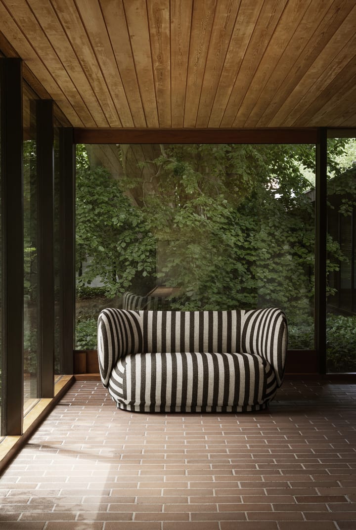 Rico sofa 2-seater, Louisiana sand black Ferm Living