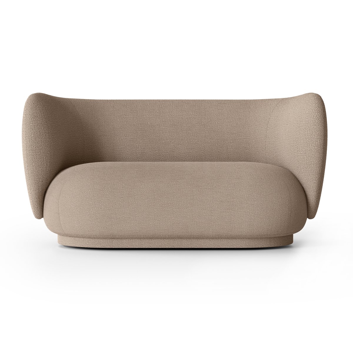 Ferm Living Rico sofa bouclé 2-seat Bouclé sand | Scandinavian Design | Sofas | Beige