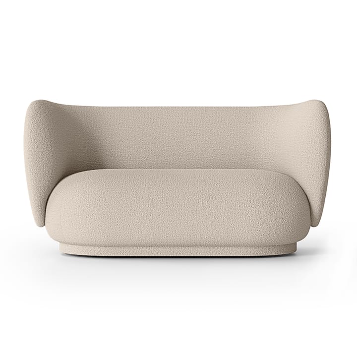 Rico sofa bouclé 2-seat - Wool bouclé natural - Ferm LIVING