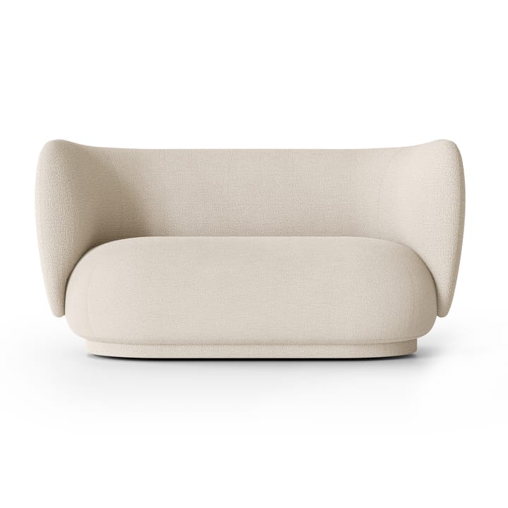 Rico sofa bouclé 2-seat - Wool bouclé off white - Ferm LIVING