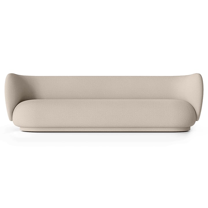 Rico sofa bouclé 4-seat - Wool bouclé natural - Ferm LIVING