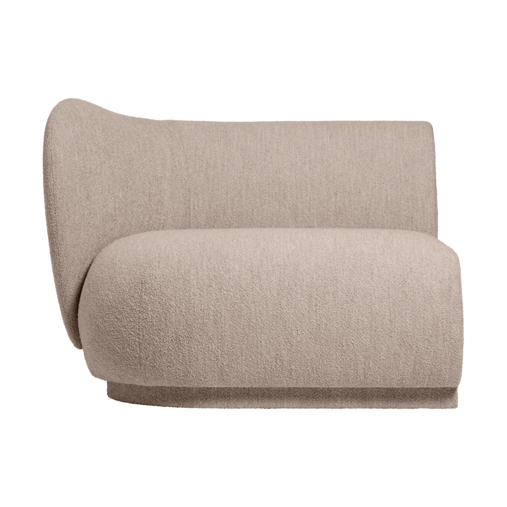 Rico sofa module armrest L Soft Bouclé - Natural - Ferm Living