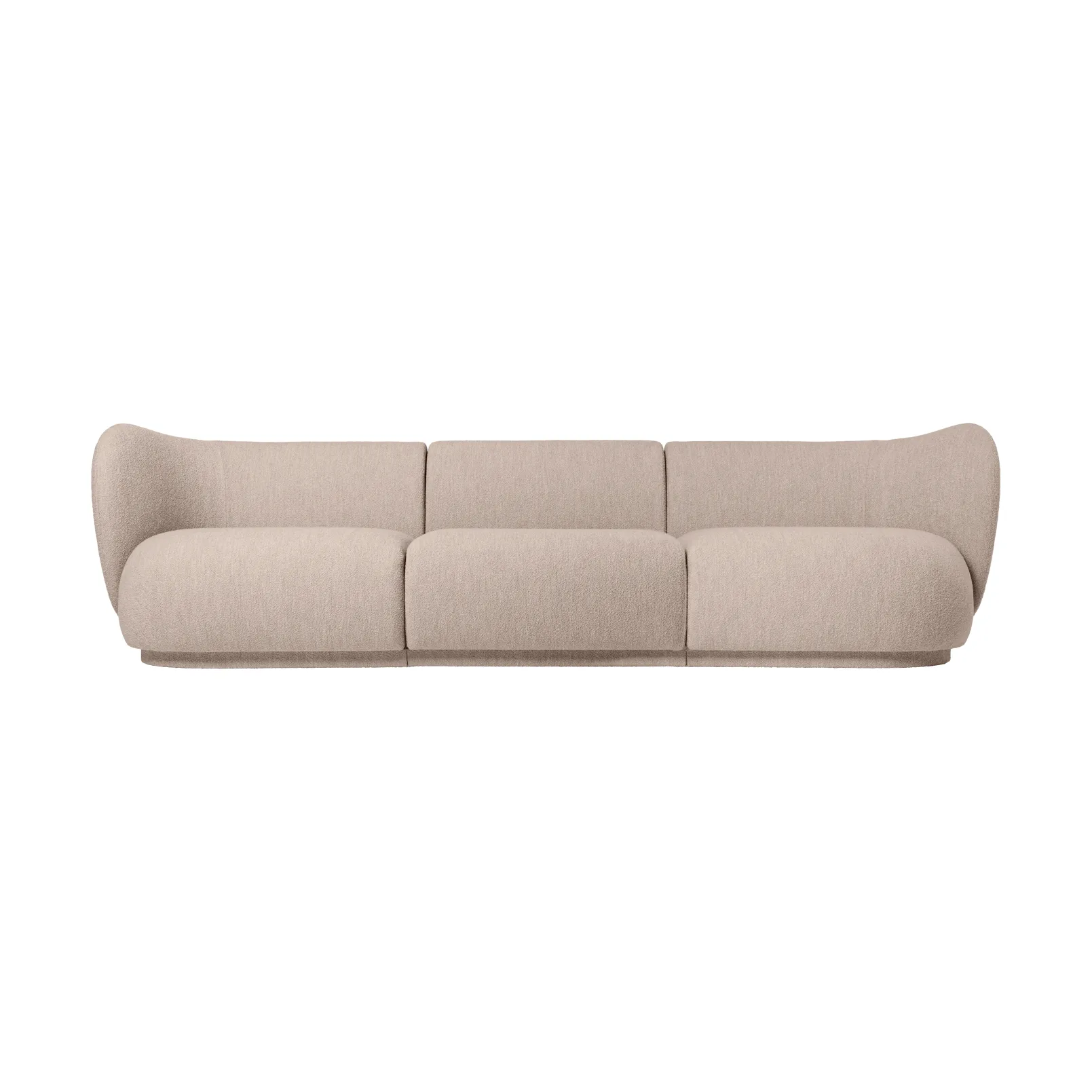Rico sofa module armrest L Soft Bouclé, Natural Ferm Living