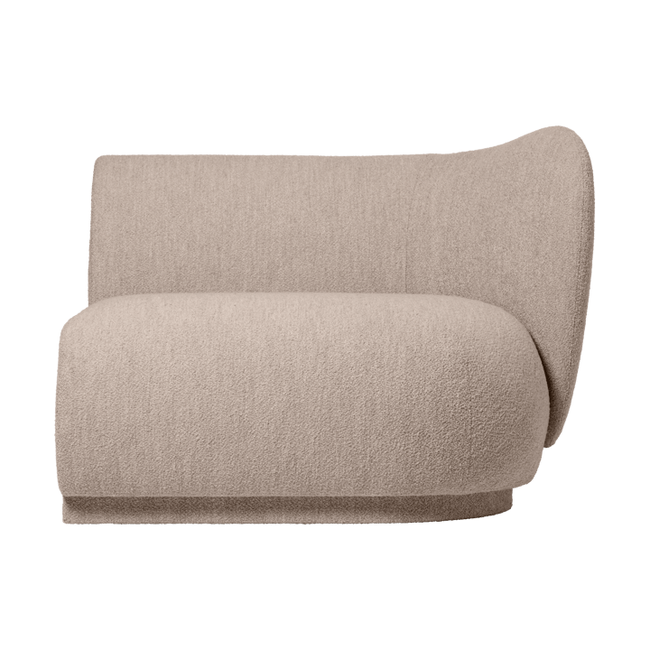 Rico sofa module armrest R Soft Bouclé - Natural - Ferm Living