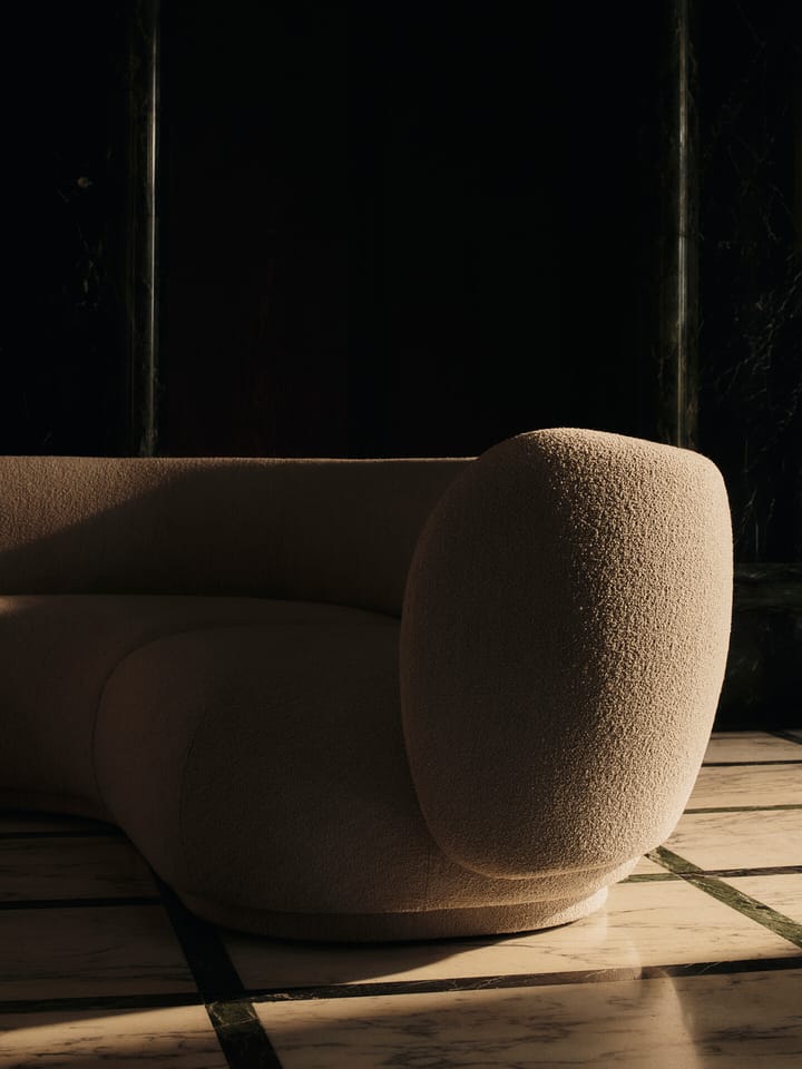 Rico sofa module armrest R Soft Bouclé, Natural Ferm Living