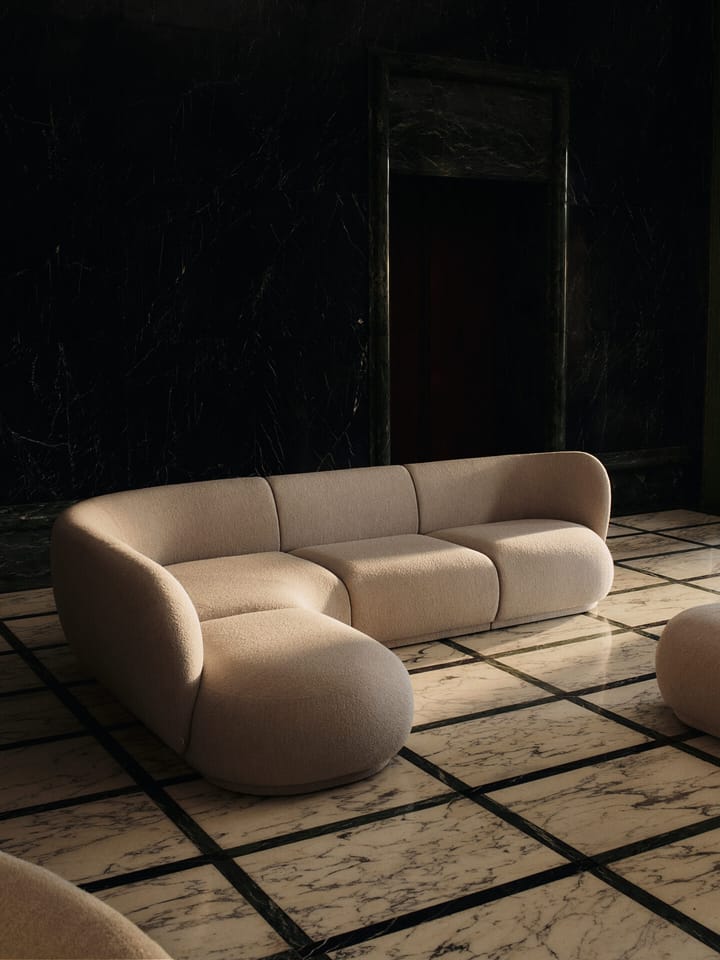 Rico sofa module center Soft Bouclé, Natural Ferm Living