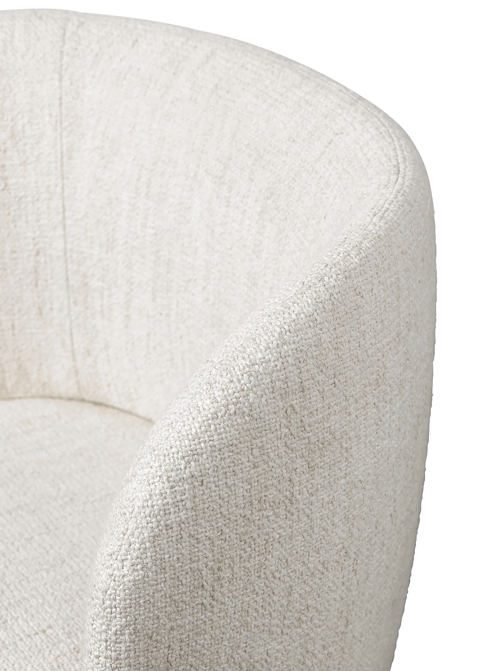 Rico swivel dining chair - bouclé, Off-white Ferm Living