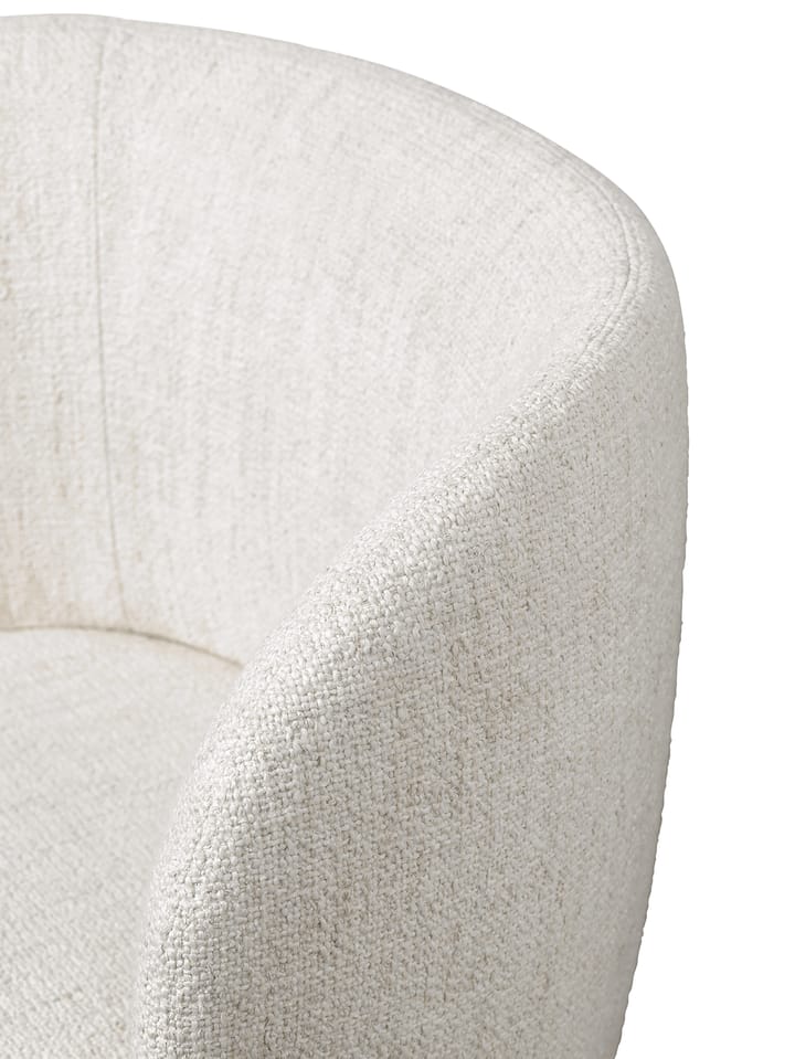 Rico swivel dining chair - bouclé - Off-white - ferm LIVING