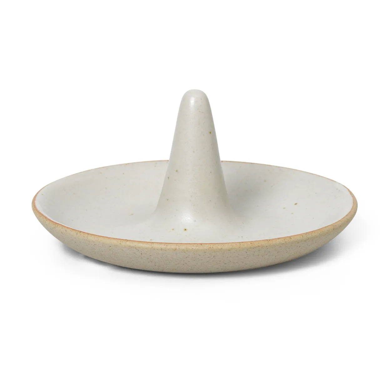 Ferm Living Ring Cone ringholder Off-white speckle | Scandinavian Design | Decorative accessories | Beige