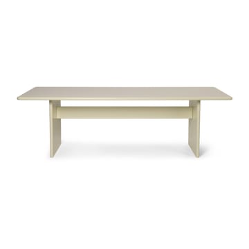 Rink dining table large 240x90x74 cm - Eggshell - Ferm Living
