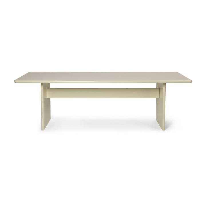 Rink dining table large 240x90x74 cm - Eggshell - Ferm LIVING