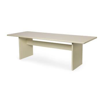 Rink dining table large 240x90x74 cm - Eggshell - ferm LIVING