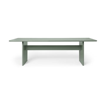 Rink dining table large 240x90x74 cm - Tea green - Ferm Living
