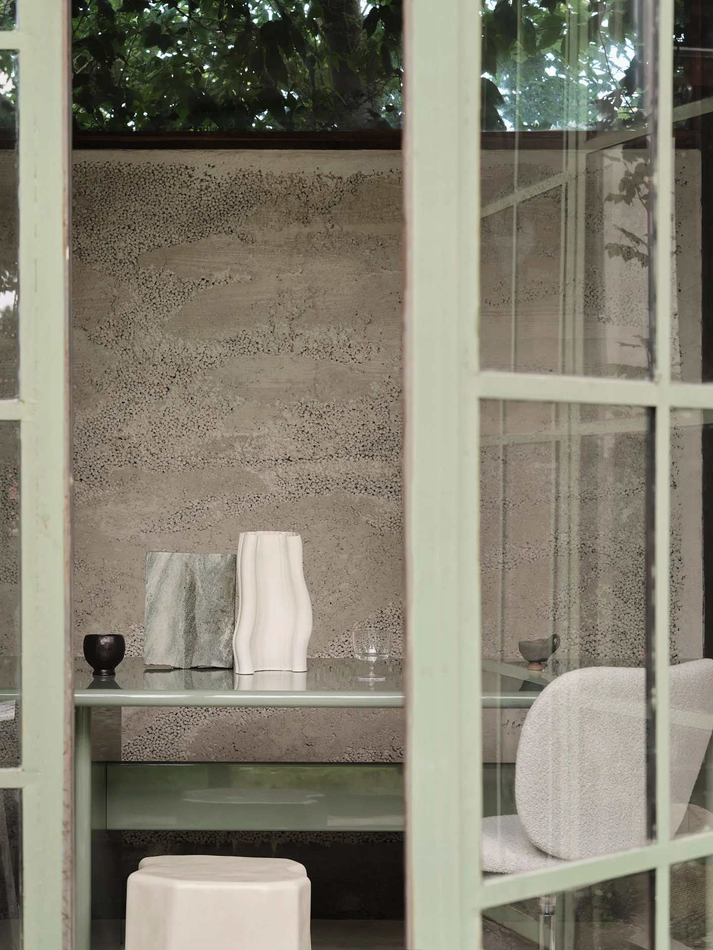 Rink dining table large 240x90x74 cm, Tea green Ferm Living