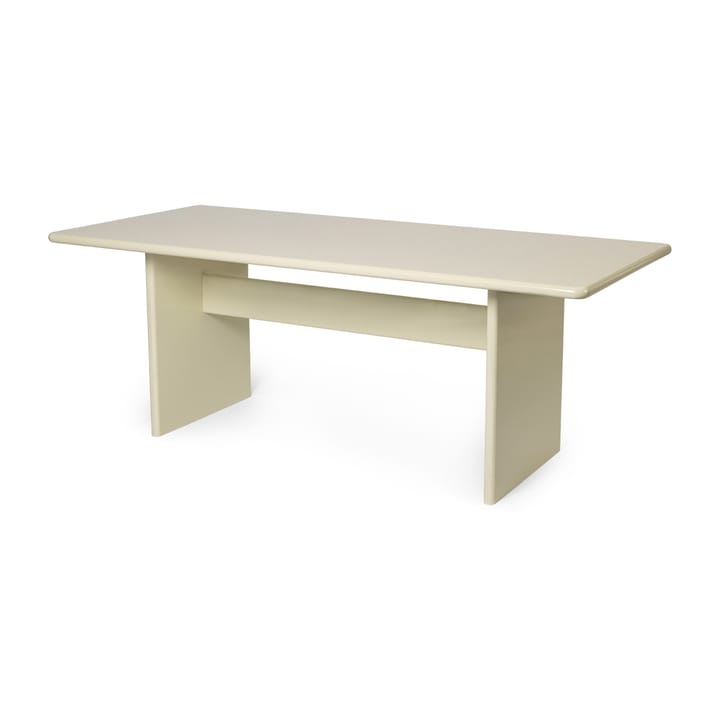 Rink dining table small 200x90x74 cm - Eggshell - ferm LIVING