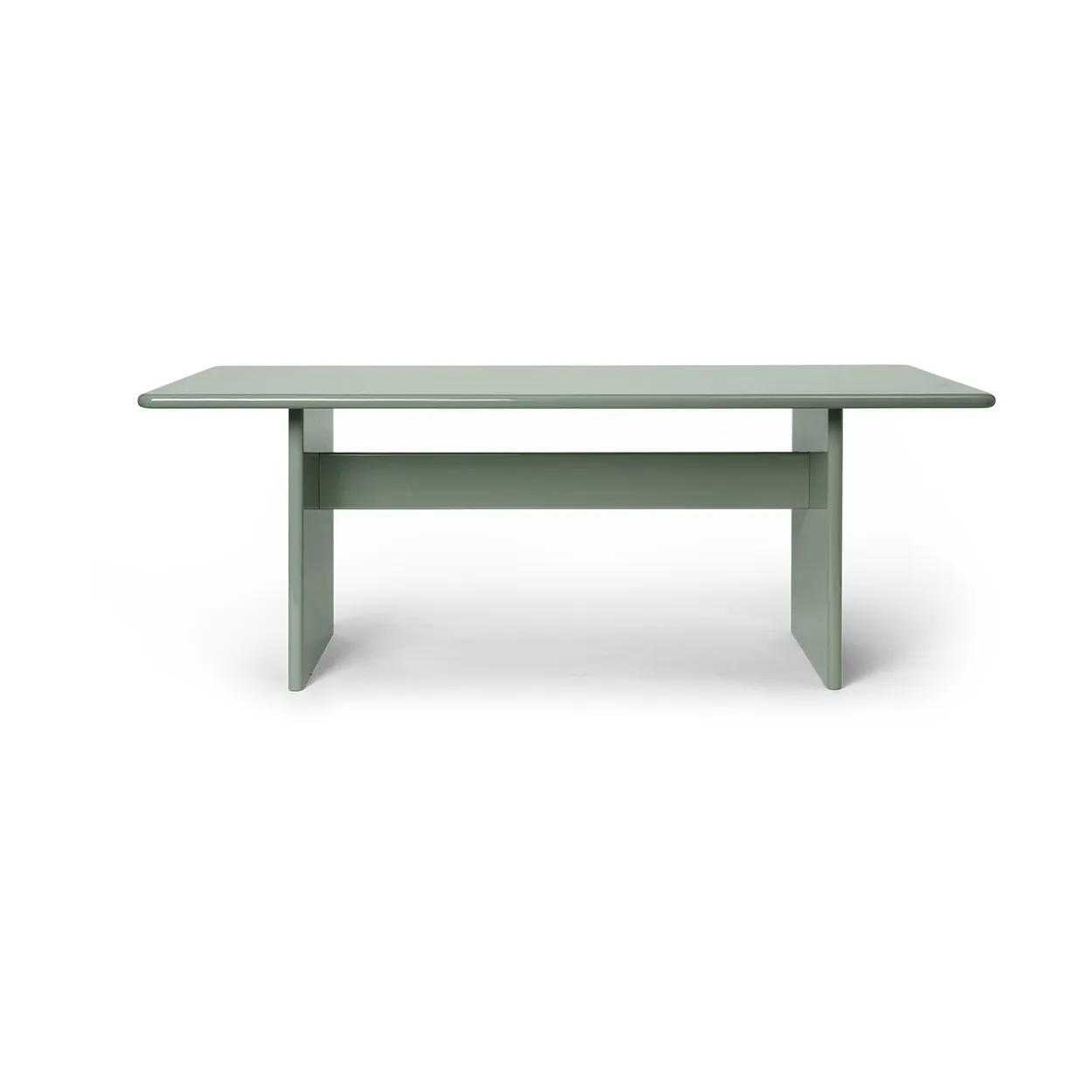 Ferm Living Rink dining table small 200x90x74 cm Tea green