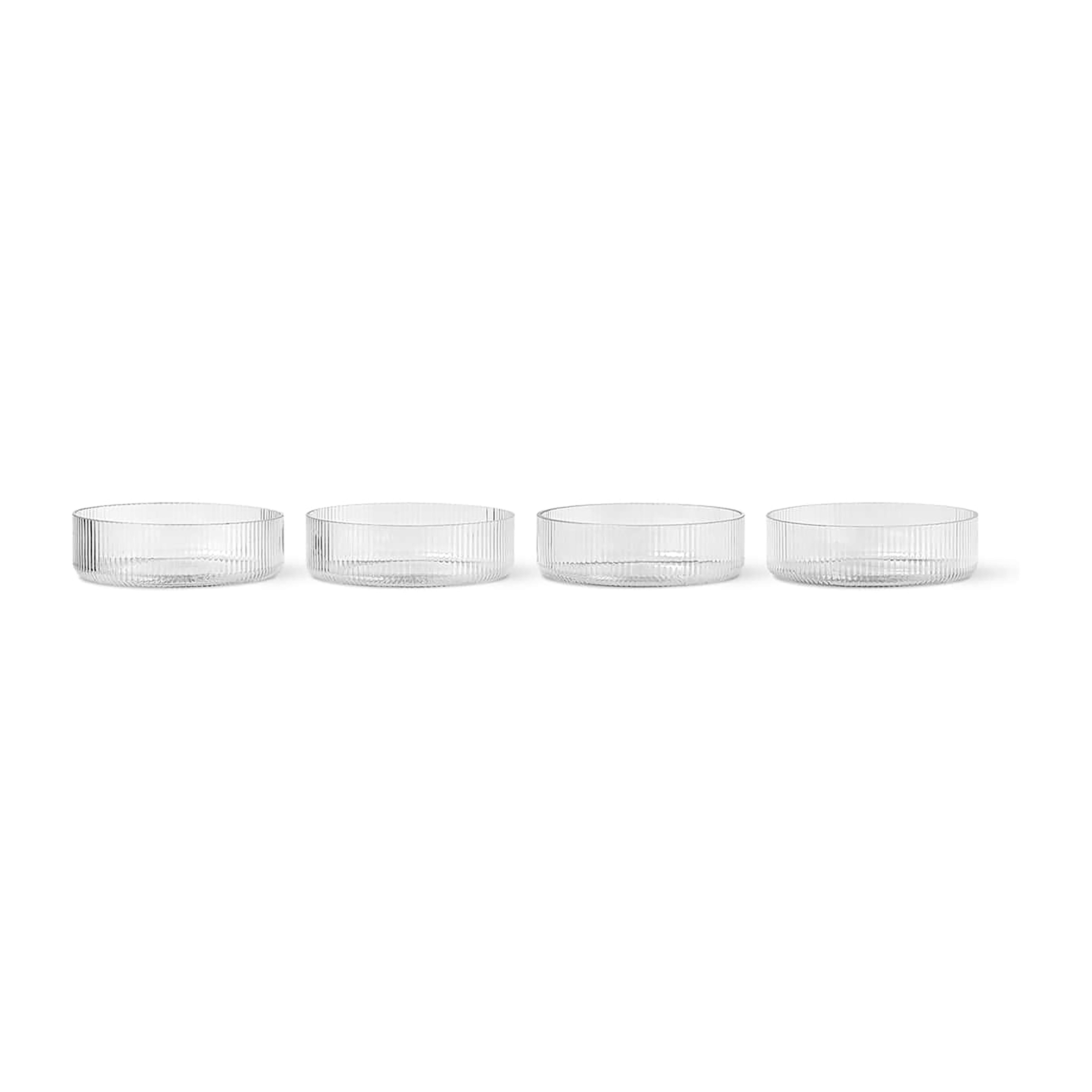 新品 ferm LIVING Ripple Serving Bowl 4個セット Ripple Serving Bowls - Set of 4 - Frosted | ferm LIVING
