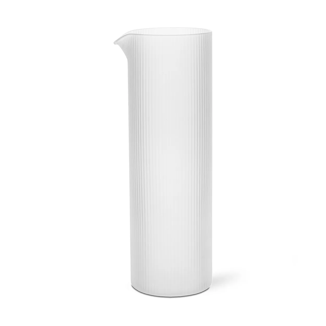 Ferm Living Ripple carafe 1,12 L Frosted | Scandinavian Design | Water jugs and carafes | White