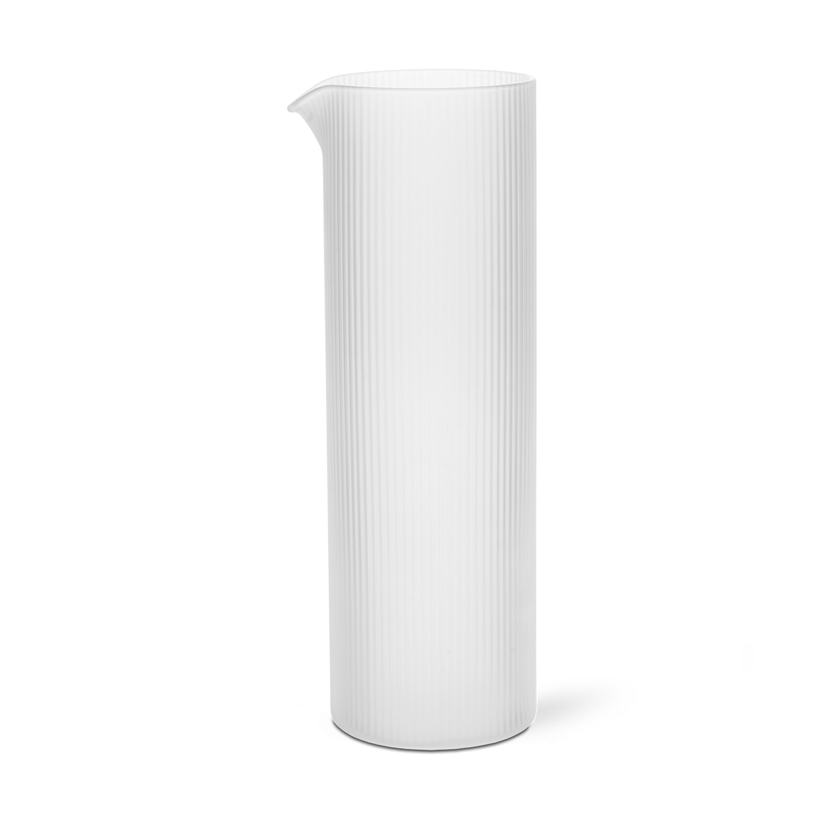 Ferm Living Ripple carafe 1,12 L Frosted | Scandinavian Design | Water jugs and carafes | White