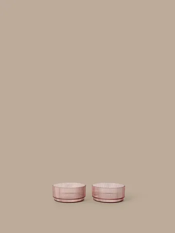 Ripple kids bowl - Blush, 2-pack - Ferm Living