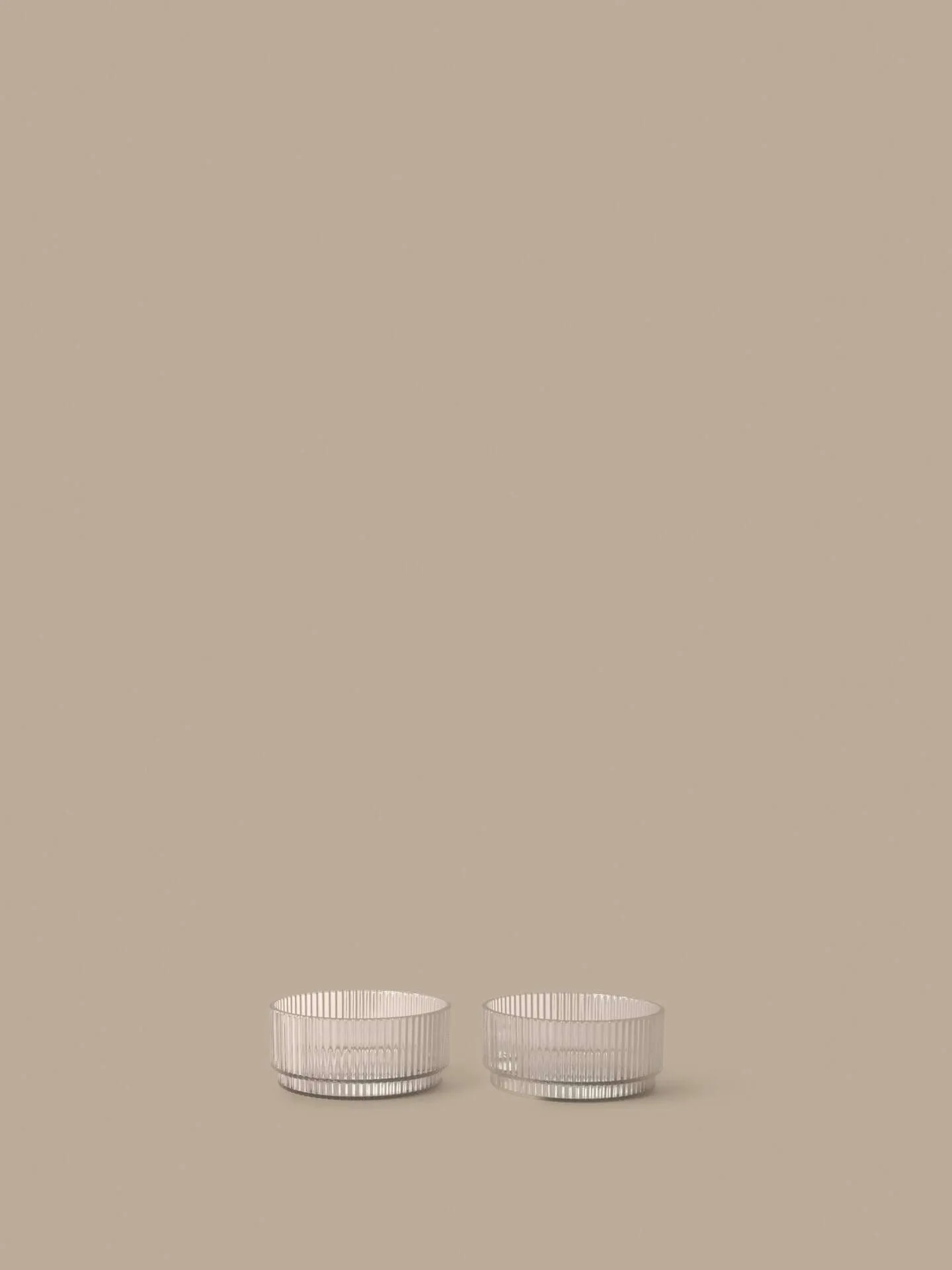 Ripple kids bowl, Clear, 2-pack Ferm Living