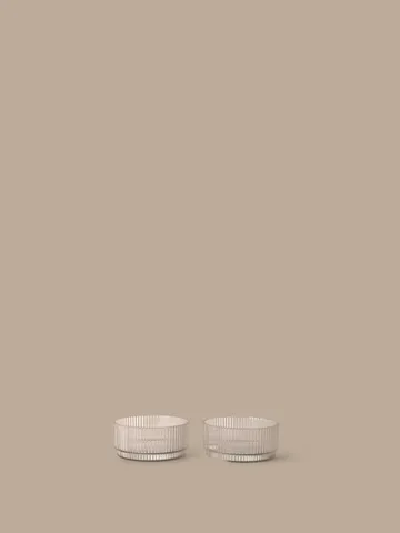 Ripple kids bowl - Clear, 2-pack - Ferm Living