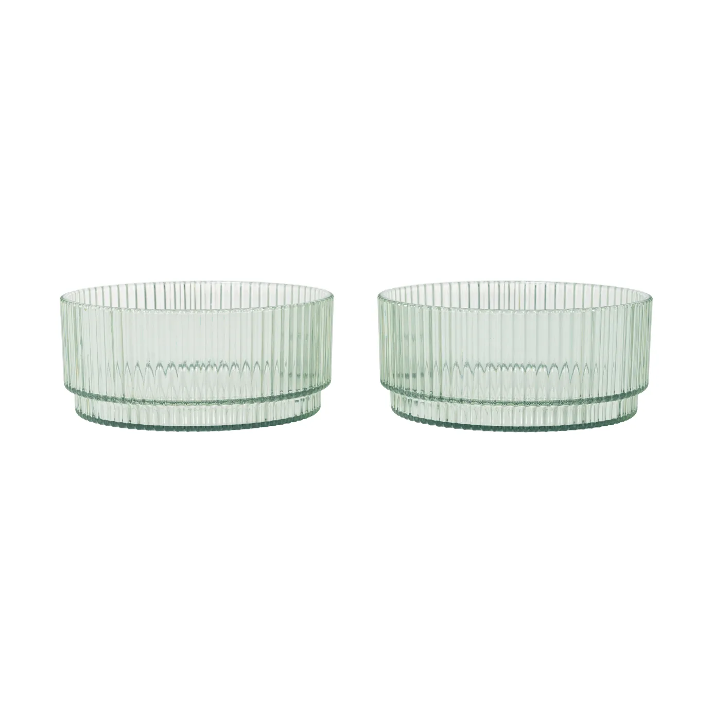 Ripple kids bowl, Tea green, 2-pack Ferm Living