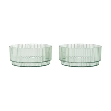 Ripple kids bowl - Tea green, 2-pack - Ferm Living
