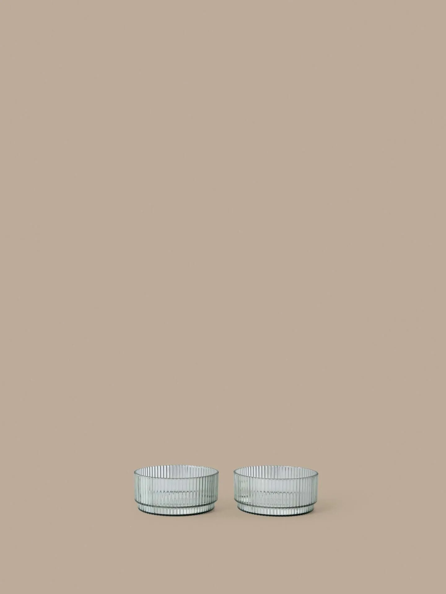 Ripple kids bowl, Tea green, 2-pack Ferm Living