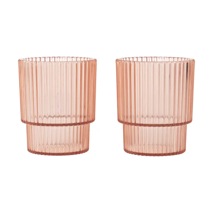 Ripple kids glass - Blush, 2-pack - Ferm Living