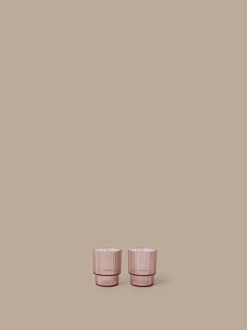 Ripple kids glass - Blush, 2-pack - Ferm Living