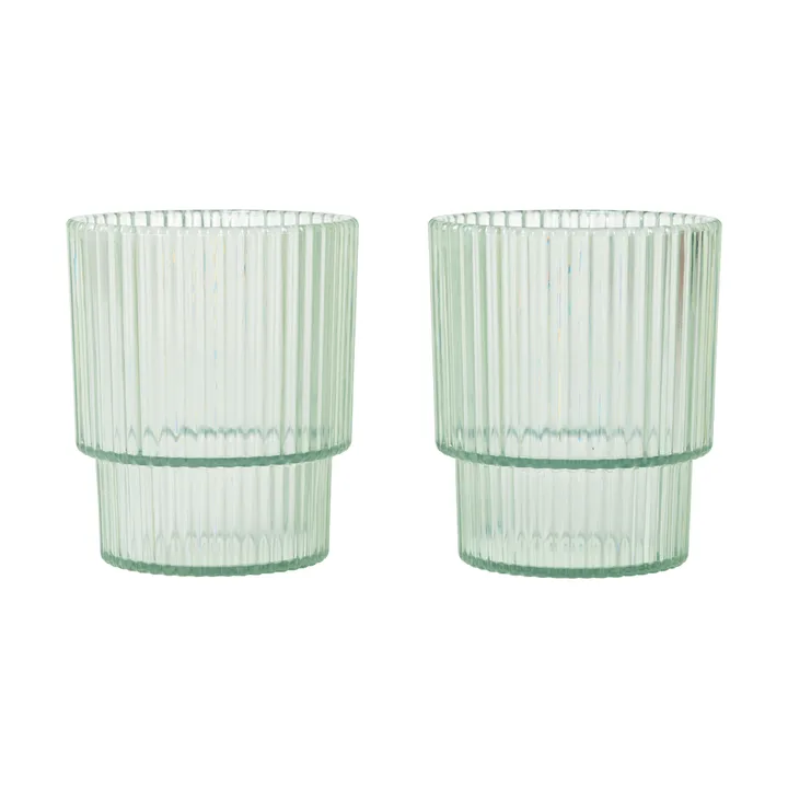 Ripple kids glass - Tea green, 2-pack - Ferm Living