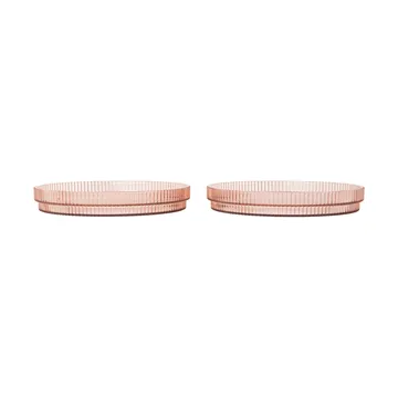 Ripple kids plate - Blush, 2-pack - Ferm Living