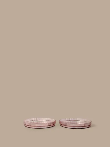 Ripple kids plate - Blush, 2-pack - Ferm Living