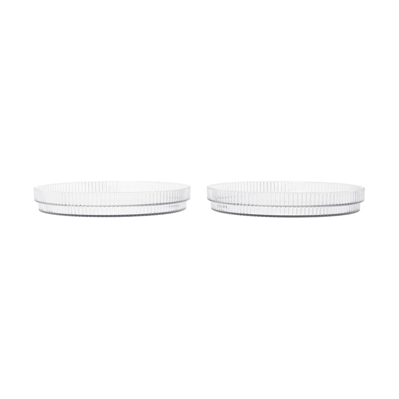 Ripple kids plate, Clear, 2-pack Ferm Living