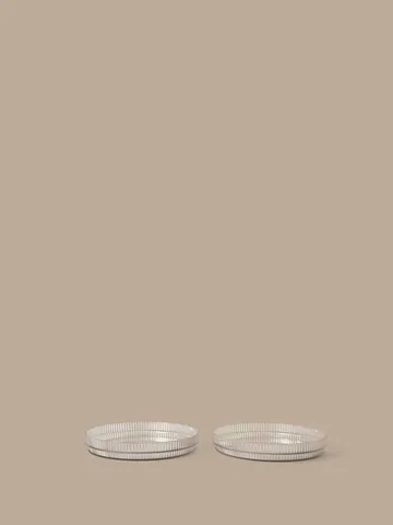 Ripple kids plate - Clear, 2-pack - Ferm Living