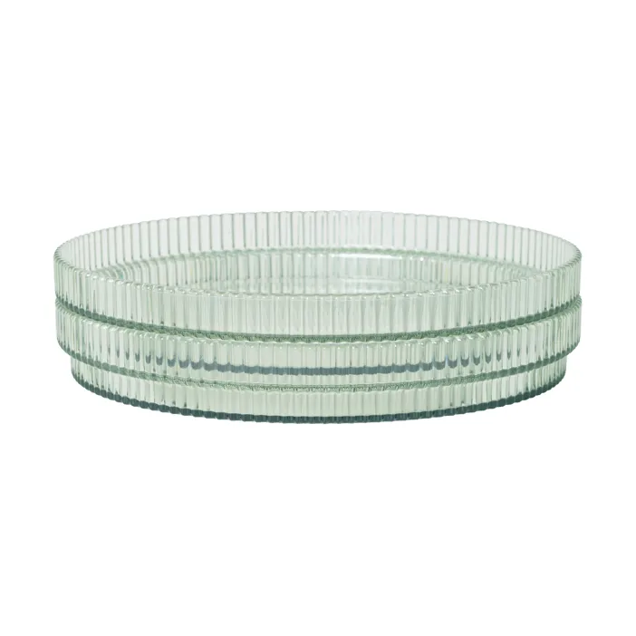 Ripple kids plate, Tea green, 2-pack Ferm Living
