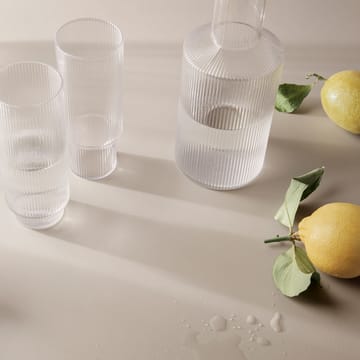 Ripple long drink glass 4-pack - clear - ferm LIVING