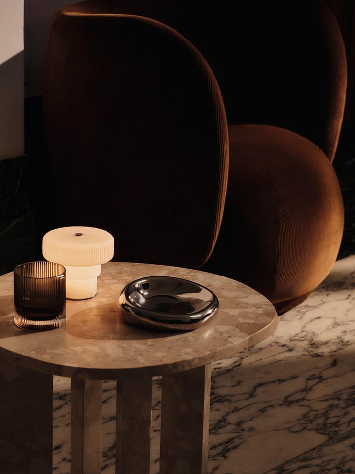 Ripple portable table lamp 10 cm, White Ferm Living