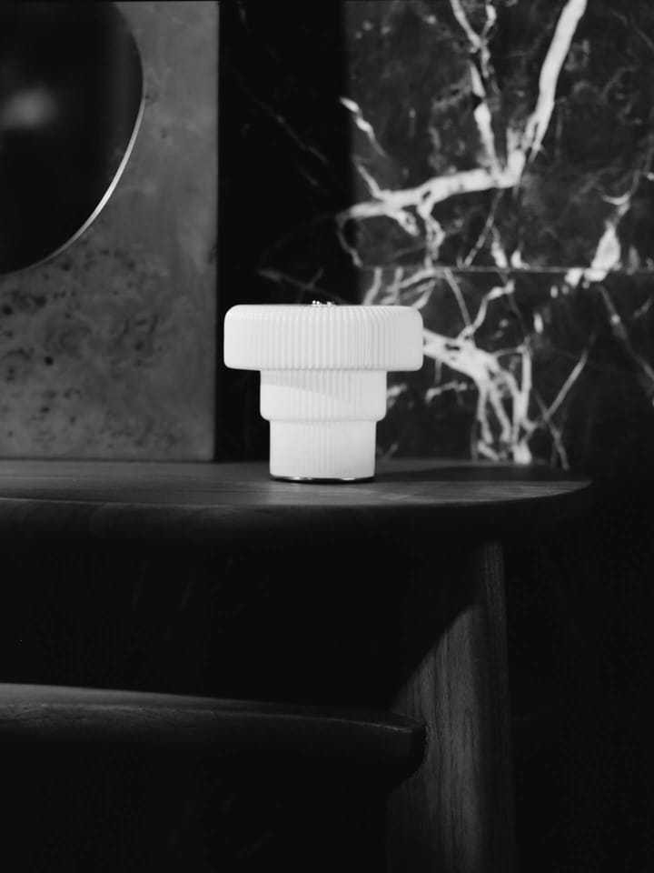 Ripple portable table lamp 10 cm, White Ferm Living