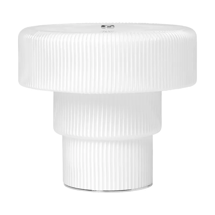 Ripple portable table lamp - White, 16.5 cm - Ferm Living