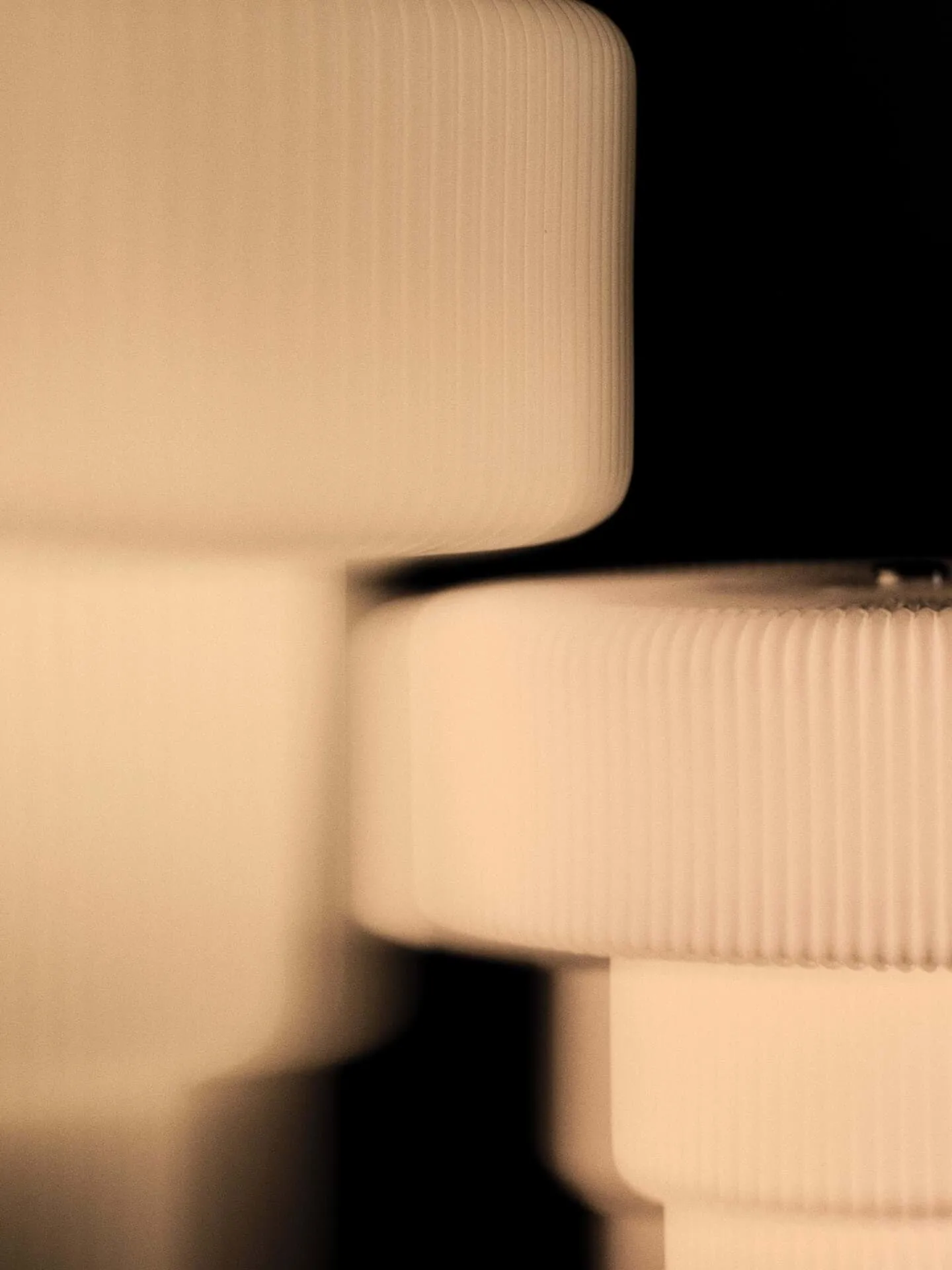 Ripple portable table lamp, White, 16.5 cm Ferm Living