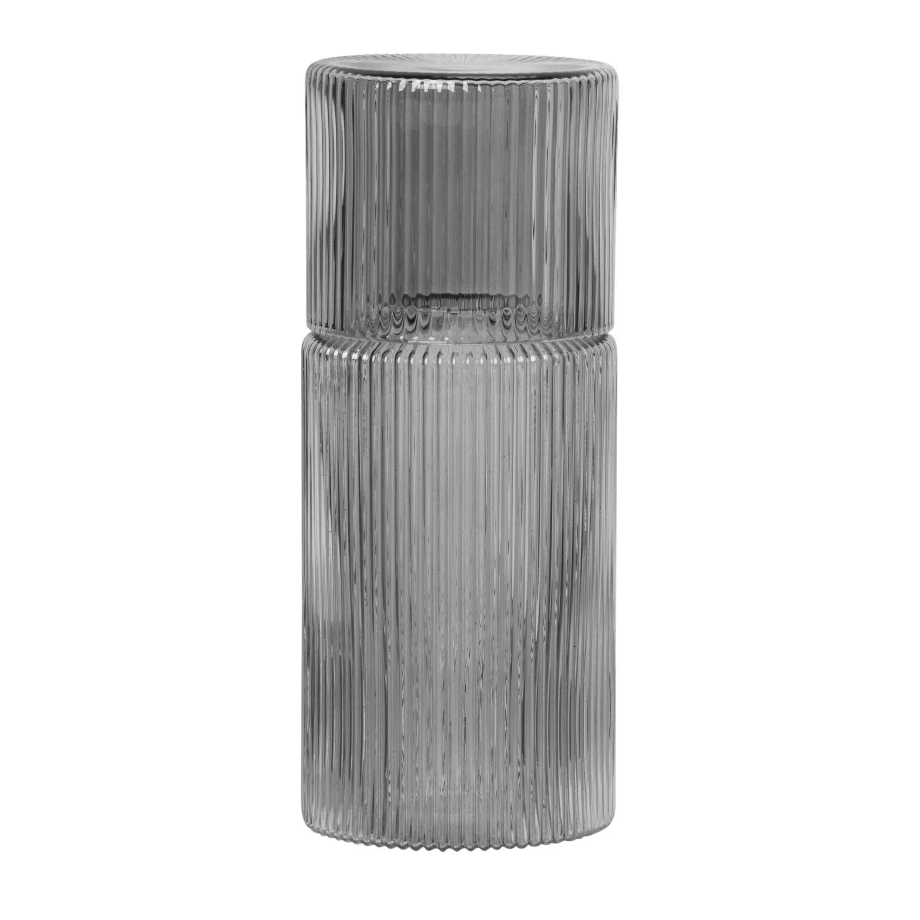 Ripple small carafe set, smoked grey Ferm Living