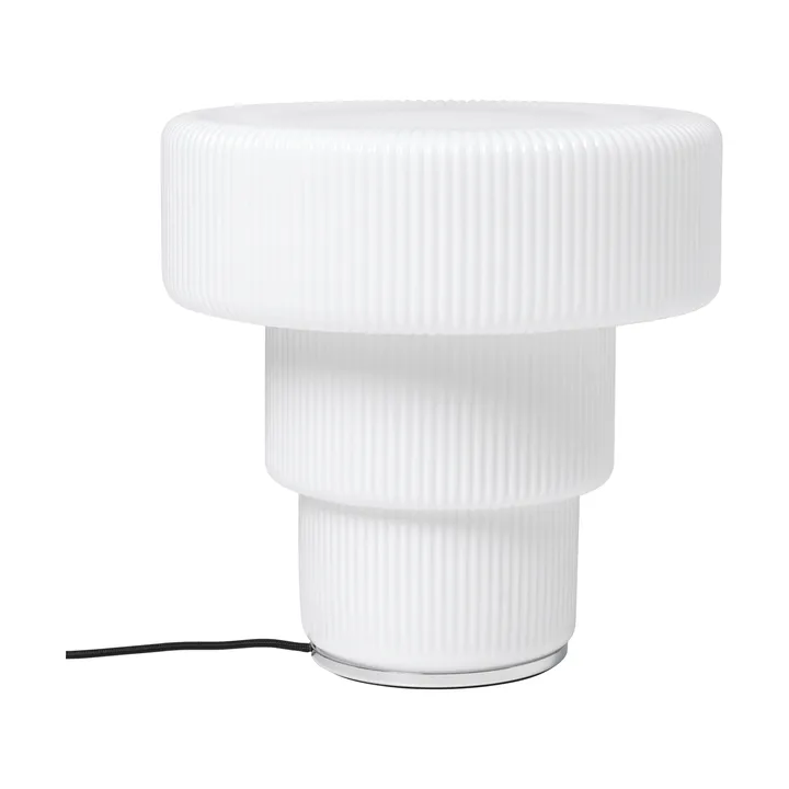 Ripple table lamp - White, Ø28x28 cm - Ferm Living
